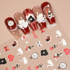 Calcomanías de Uñas con Beso de Cupido para el Día de <span class=keywords><strong>San</strong></span> Valentín 2026, Diseño de Labios para Arte de Uñas, Decoración Romántica para <span class=keywords><strong>Manicura</strong></span> DIY - Product Image 6