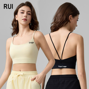RUIQUWIN OEM Plus Size Yoga Bra High Impact Support Seamless <b>Padded</b> Sports Bra for Women Gym <b>Running</b> Workout Wear - Product Image 1