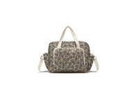 Wickeltaschen-Rucksack für Damen, mittelgroß, Wickelunterlage, isolierte Taschen, Kinderwagenriemen, Schnullerbox (Mittelbeige)