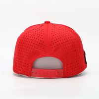 Gorra de Béisbol Personalizada de 6 Paneles, Estructurada, 100% Poliéster, Impermeable, con Perforaciones Cortadas a Láser, Secado Rápido, Unisex, Ajustable, Deportiva