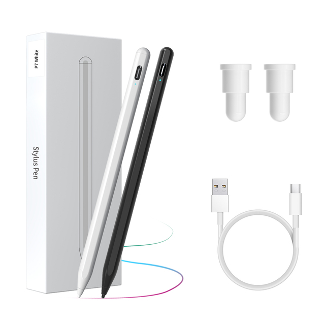 Stylus Pen P7 Dual-mode Metal for iPad & Android with Palm Rejection Magnetic Attraction & Replaceable Tip