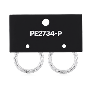 Pendientes de Aro de Moda 2.5*8, Modelo PE2734 para Mujer, Joyería de Alta Calidad - Product Image 3