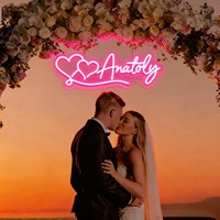 Letrero de Neón Personalizado Neonawall, Letrero LED con Nombre, Corazón, Texto y Logotipo Personalizados para Bodas, San Valentín, Decoración de Fiestas y Regalos