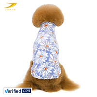 Prix d'usine – Chemises florales pour chiens en gros – Col roulé confortable en coton doux – Vêtements respirants et décontractés pour animaux de compagnie