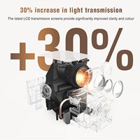 Projecteur intelligent LED CRE CR38 Android 9.0 1080p HD 4K à courte focale LCD pour cinéma maison portable haute luminosité