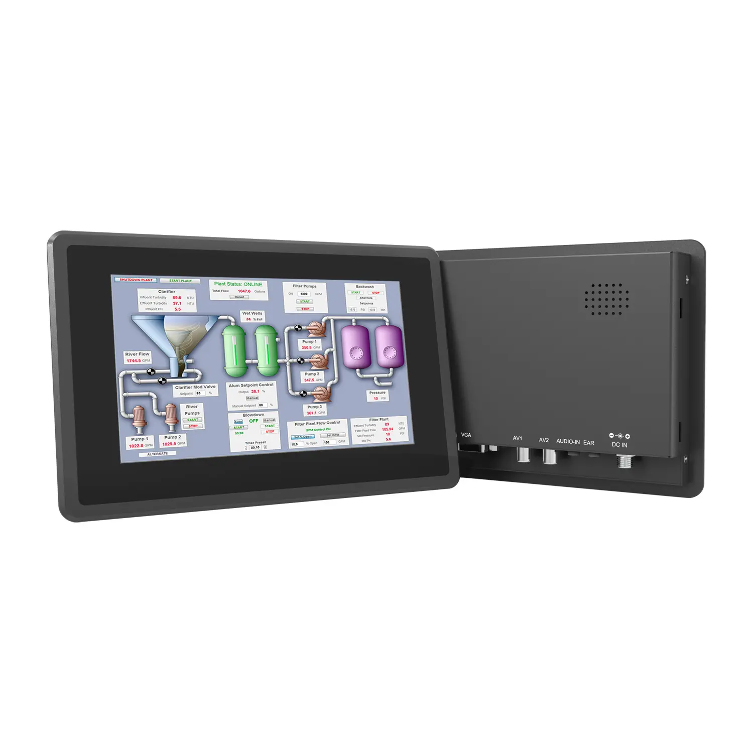 Lilliput 7 13.3 15.6 21.5 inch touch screen HDMI VGA AV vesa wall mounted 1000 nit IP64 monitor