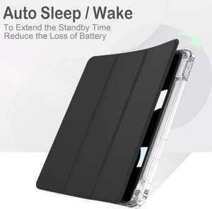 Offre Spéciale PU cuir <span class=keywords><strong>Smart</strong></span> Cover cristal clair dos <span class=keywords><strong>Folio</strong></span> étui pour tablette pour <span class=keywords><strong>iPad</strong></span> <span class=keywords><strong>Pro</strong></span> 13 pouces Air 13 M5 M4 2025 2024 <span class=keywords><strong>Pro</strong></span> 12.9 - Product Image 2