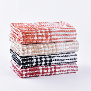 Torchon de cuisine personnalisé torchon à vaisselle mouchoir textile <span class=keywords><strong>petit</strong></span> carré 100% coton haute qualité ensemble de torchons teints en fil - Product Image 4