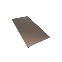 Tôle d'aluminium anodisée sablée bronze clair pour façade de boutique