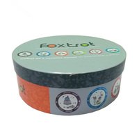 Boîte ronde en carton avec impression personnalisée pour l'emballage de dessert, beignet, biscuit, chocolat doux, revêtement UV, matériau en carton alimentaire sûr