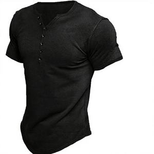 Camiseta Henley para Hombre, Marca Ever Top, con Logotipo Personalizado, 100% Poliéster, Manga Corta, con Botones, Estilo Jersey, Holgada, Transpirable - Product Image 3