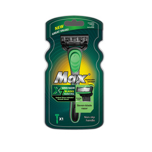 Rasoir manuel Max X7 Series à 7 lames avec tête remplaçable et poignée antidérapante pour hommes - Product Image 5