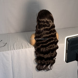 Starhair-Peluca de cabello humano sintético de alta calidad, 13x6, <span class=keywords><strong>con</strong></span> encaje frontal, de 32 pulgadas, resistente al calor - Product Image 3