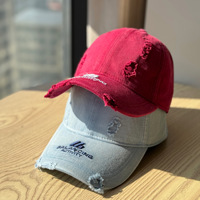 Casquette OEM délavée style Dad Hat, brodée, à calotte souple et large bord, avec lettres, pour hommes et femmes