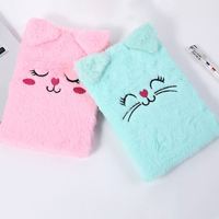 Cuaderno Escolar Diario, Libreta, Carnet, Notizbuch, Regalo para Niños, Diario Bonito para Niñas, Libreta con Forro de Peluche, Cuaderno A5, Diario