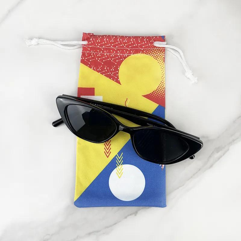 Bolsa de microfibra suave para embalaje de polvo, gafas, gafas de sol, bolsa para gafas con logotipo personalizado, bolsa de tela