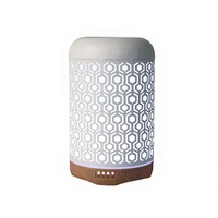Diffuseur d'arômes métallique 24V pour e-commerce transfrontalier, humidificateur ultrasonique 250 ml avec fonction de minuterie et silencieux, essentiel