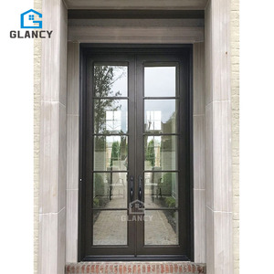 Porta americana in ferro battuto porta singola porta stile principale per la casa - Product Image 3