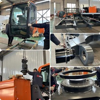 Excavatrice de chantier Doosan DX225 de 23 tonnes, grande et robuste, avec moteur Cummins et pompe Kawasaki
