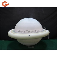 Ballon gonflable géant LED Saturne, ballon suspendu planètes du système solaire pour décoration
