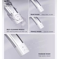 Vente chaude japonaise Smart Auto Bidet Toilette avec siège chauffant et double chasse allongée Veilleuse P-Trap S-Trap Modèles de drainage
