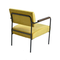Fauteuil de salon de luxe nordique moderne en velours rembourré avec accoudoirs pour la détente - Vente en gros