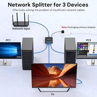 Répartiteur Ethernet Gigabit Dockteck 5-8 ports 1000 Mbps RJ45 Hub réseau alimenté par USB Commutateur routeur LAN pour PC portable en stock