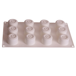 Cylindrical Mousse Silicone <b>Mold</b> 29x17.2x3.2cm 12 Cavities For Cake Baking - Product Image 3