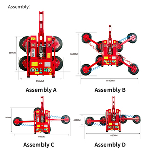 เครื่องยกกระจกสุญญากาศระบบคู่ HMNLIFT อุปกรณ์ยกด้วยแรงดูดสำหรับติดตั้งกระจก - Product Image 6