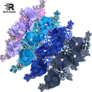 Handmade flatback may-On Thêu thạch đính hoa các bản vá lỗi thiết kế hot-sửa chữa vải thủy tinh sequin LƯỚI HẠT căng - Product Image 4