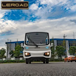 Leroad ônibus comercial l14, turismo branco prático, elétrico, turismo