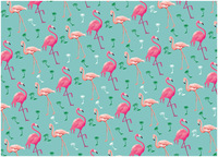 Kertas Kado Kartun Lucu, Kertas Dekorasi Cetak Flamingo Kucing Cinta untuk Kemasan Hadiah Kotak Hadiah Ulang Tahun Liburan Grosir