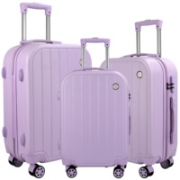 Nouvelle Arrivée Ensemble de Bagages Intelligents Unisexe avec Serrure à Code, Valise Rigide de Voyage Tendance en ABS, Luxe Classique