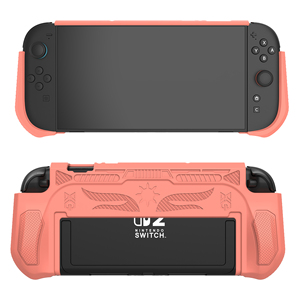 Coque de protection ergonomique avec poignée, compatible avec la station d'accueil, en TPU <span class=keywords><strong>personnalisé</strong></span> NS2, antichoc, pour console Nintendo Switch 2 et manettes Joy-Con - Product Image 4