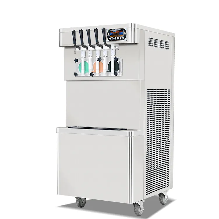 CE ETLヌードルはひょうたんのない洗濯で落ちます新鮮な5フレーバーのソフトクリームマシンの価格/アイスクリームマシン/テイラーアイスクリームマシン
