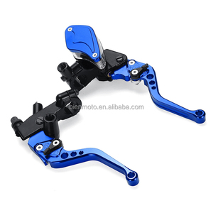 Manillares de bomba universales de 7/8 ", cilindro maestro de <span class=keywords><strong>embrague</strong></span> hidráulico, palancas de <span class=keywords><strong>freno</strong></span> de motocicleta para Honda Yamaha, pulgadas - Product Image 5