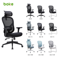 Chaise de bureau de direction pivotante de luxe moderne à dossier haut en maille avec design ergonomique, vérin à gaz chromé et appuie-tête 3D réglable