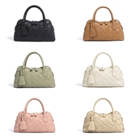 Nouvelle tendance élégante femmes en cuir véritable tissé sacs à main sacs à main dame mode Style tissé à la main bandoulière épaule oreiller sacs
