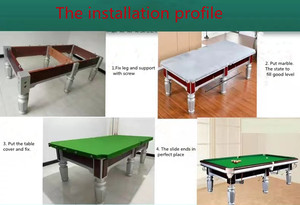 Table de billard de <span class=keywords><strong>snooker</strong></span> chinoise commerciale pour jeux de sport en salle, prix de gros de l'ardoise naturelle <span class=keywords><strong>2022</strong></span>, table de jeu de billard à vendre - Product Image 3