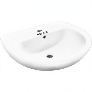 Lavabo FELCE de un solo orificio de 60 cm, montado en la pared para baño - Product Image 3