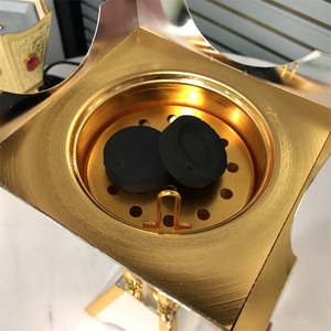 Bakhoor กระถางธูปถ่านสำหรับ Bakhoor,ที่เผา<span class=keywords><strong>กำยาน</strong></span>ทำจากถ่านมีแกนเผาธูปอาราบิก Makhara - Product Image 5