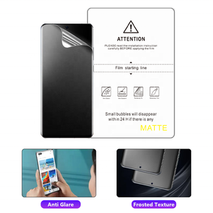 Fábrica a granel al por mayor 120*180mm antideslumbrante mate TPU película de hidrogel hoja Protector de pantalla de cobertura completa para iPhone 17 Pro Max - Product Image 3