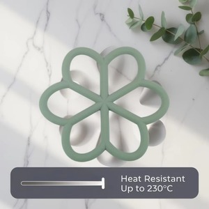 1 Pieza/2 Piezas de Salvamanteles Irregular de Silicona, Resistente a Altas Temperaturas, Impermeable, con Drenaje, para el Hogar - Product Image 6