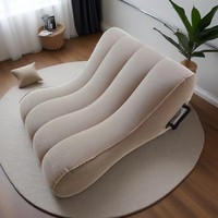 Canapé gonflable multifonction portable et pliable, lit gonflable, chaise, coussin, repose-jambes pour un soutien confortable