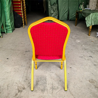 Chaise de banquet Napoléon noire de haute qualité pour événements intérieurs et extérieurs Fort Party Mariages Tables à manger-Chaises rembourrées pour événements d'église