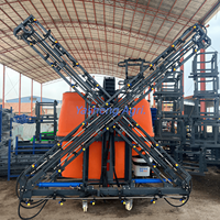 Pulvérisateur agricole portable, capacité 1500L, rampe de pulvérisation 18 mètres, largeur de pulvérisation 18 mètres, pompe à diaphragme robuste, résistant au vent