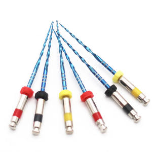 Fichiers endodontiques flexibles et résistants, utilisés en machine, activés par la chaleur, NiTi V-Blue, instruments dentaires pour le traitement des canaux radiculaires, garantie 1 an - Product Image 1