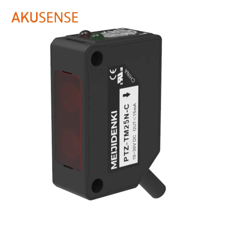 AkuSense PTZ Sakelar Fotosel, Sensor Listrik Kotak Optik Fotolistrik Sensor Elektrik IP67 LED Merah Sn 400Cm