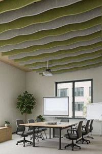 Panneaux acoustiques flexibles incurvés en feutre pour la réduction du bruit, décoration, isolation phonique du <span class=keywords><strong>plafond</strong></span>, panneaux acoustiques en feutre polyester pour animaux de compagnie - Product Image 4