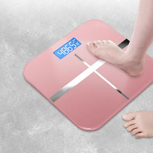 ميزان حمام رقمي فاخر دقيق حتى 180 كجم، عالي الدقة، مصنوع من الزجاج المقوى، يعمل بالبطارية، ميزان لقياس نسبة الدهون في الجسم - Product Image 3